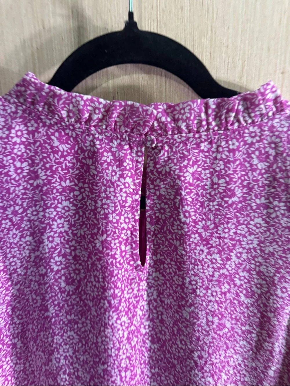 J. Crew Pink Floral Ruffle-Trim Sleeveless Tank Blouse Size XL